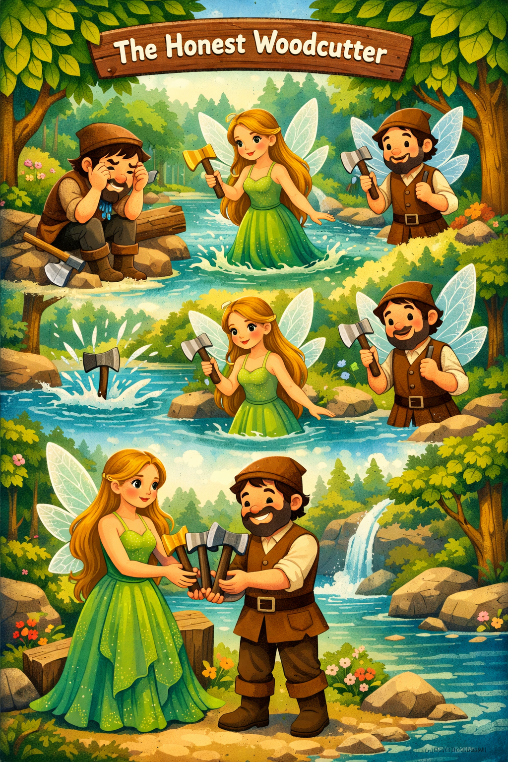 The Honest Woodcutter Image